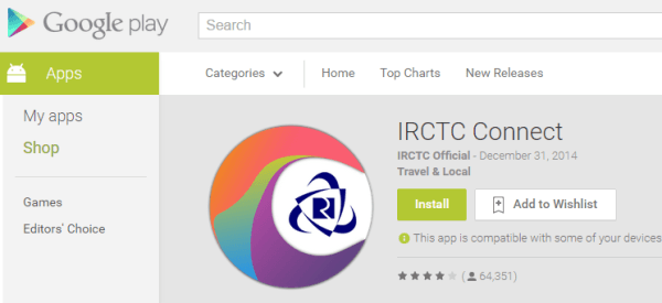 irctc booking app download